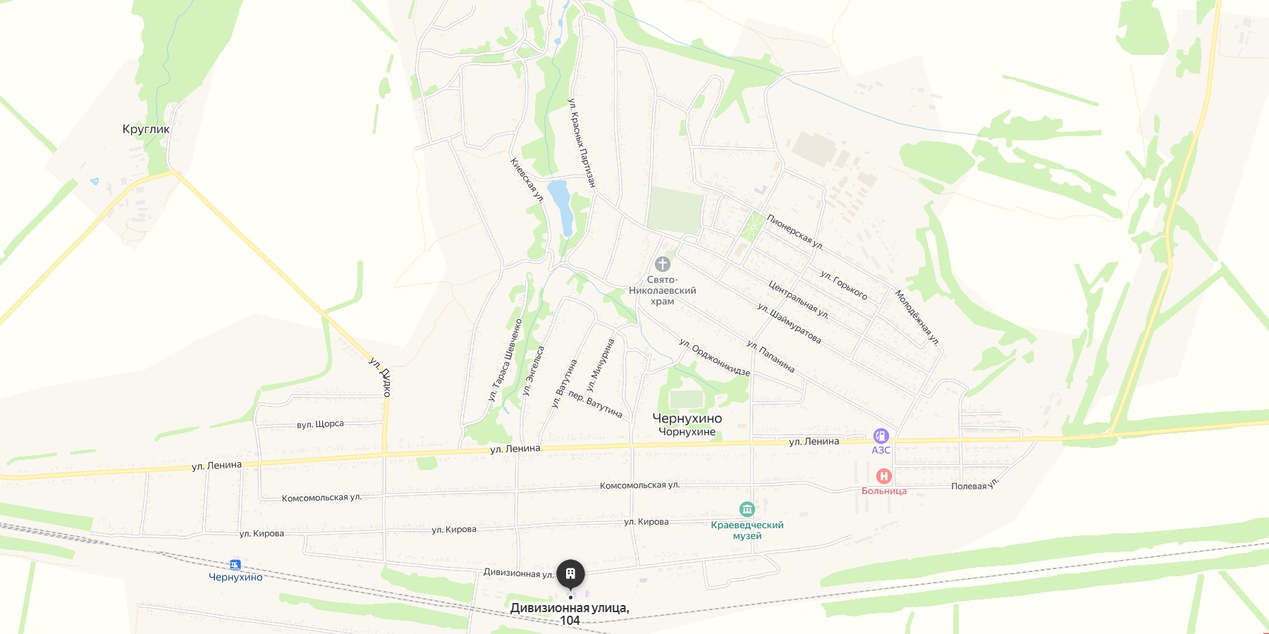 Карта пгт Чернухино Карта пгт Чернухино.